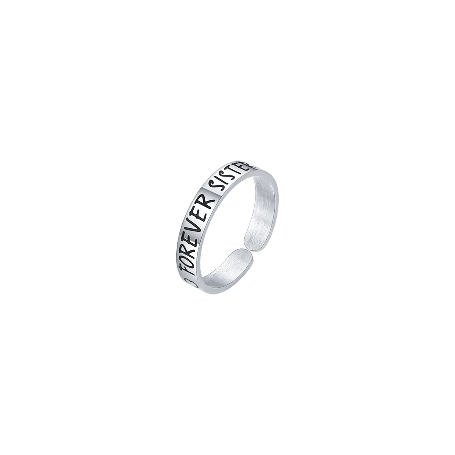 FOREVER SISTER STEEL WOMEN'S RING