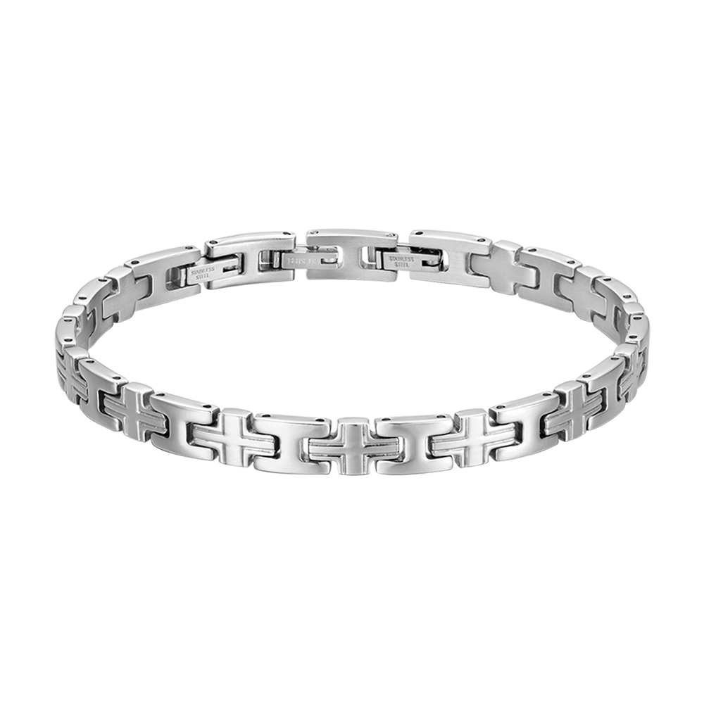 CROSS LINK STEEL MEN'S BRACELET