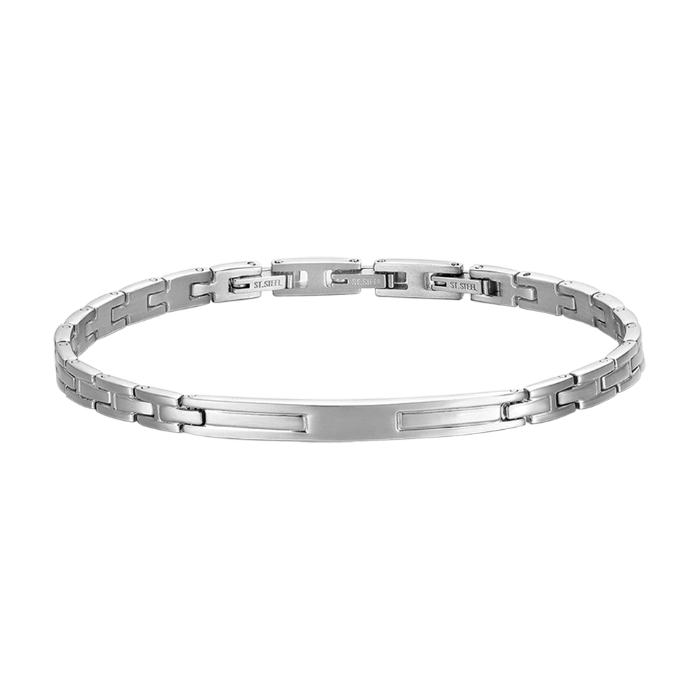 NARROW LINK STEEL MEN'S BRACELET