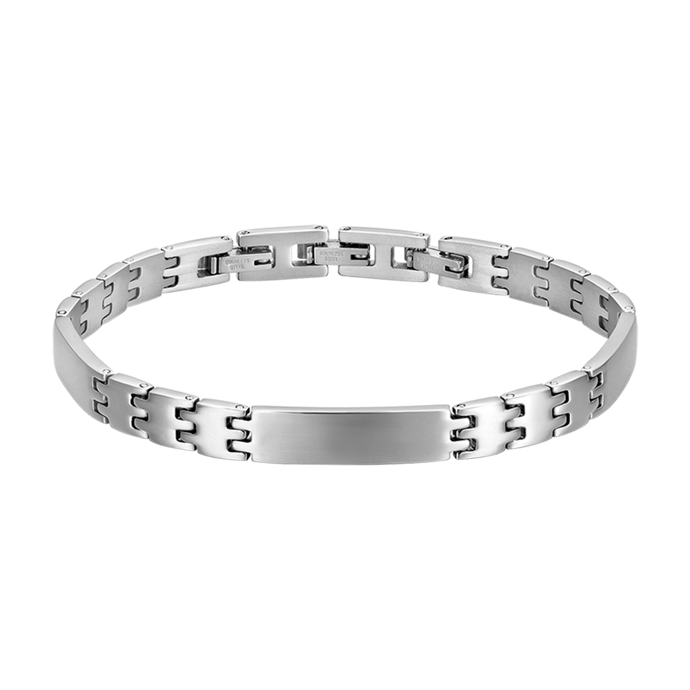 WIDE LINK STEEL MEN'S BRACELET