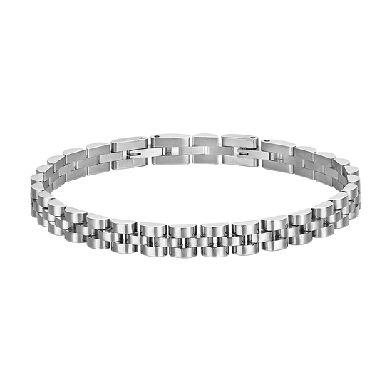 STEEL MEN'S BRACELET WITH CENTRAL MOTIF