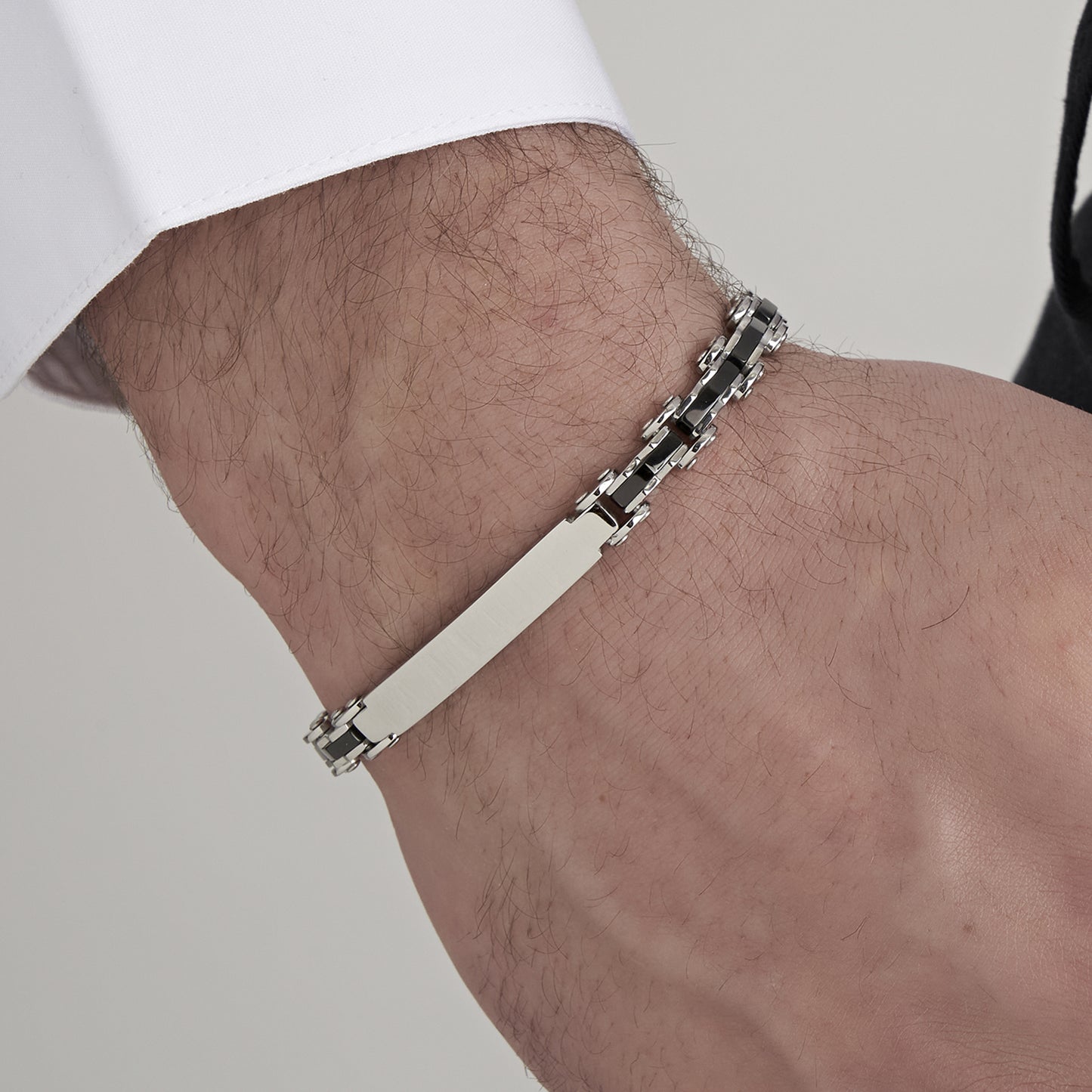 STEEL CHAIN LINK MEN'S BRACELET