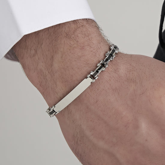 STEEL CHAIN LINK MEN'S BRACELET