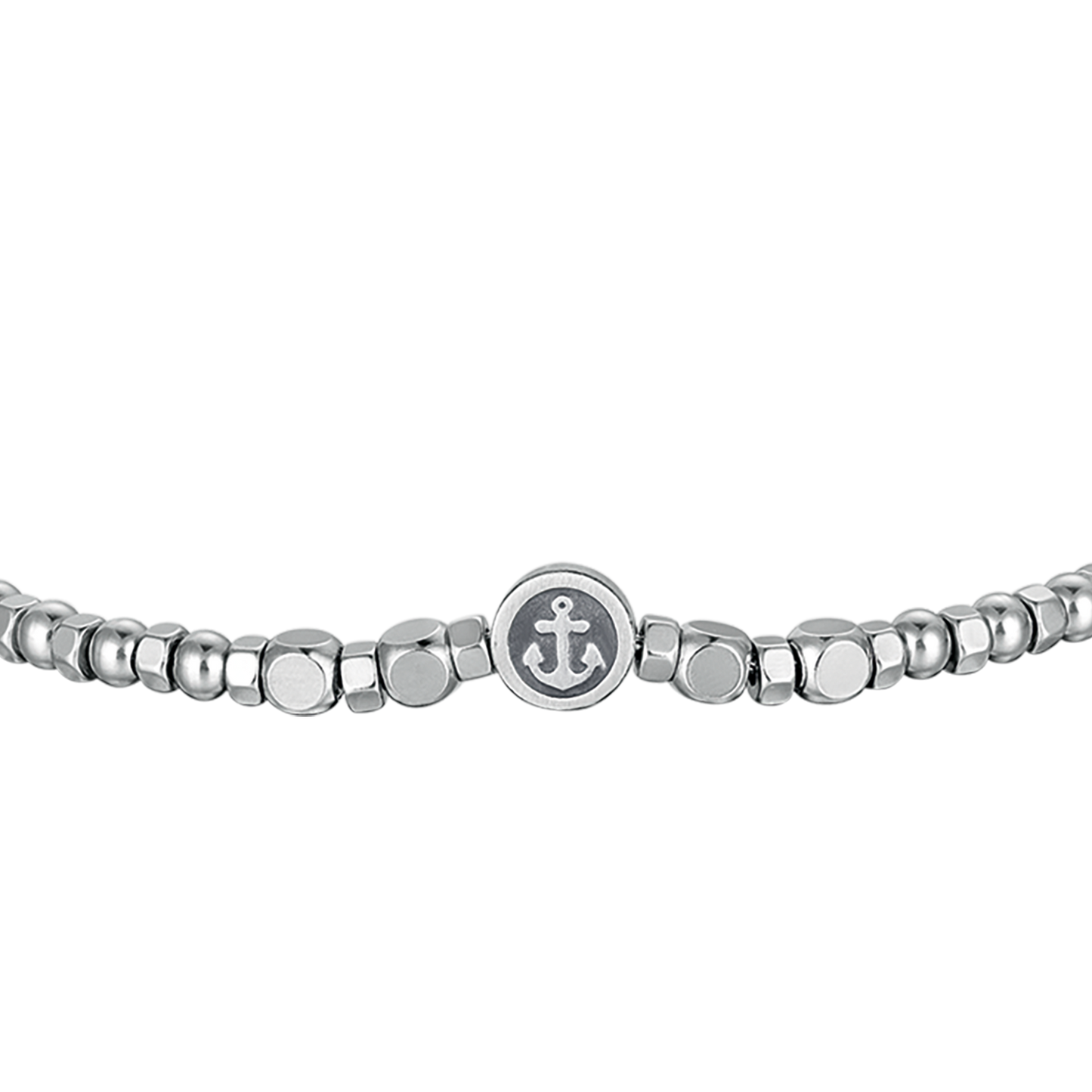 MAN'S BRACELET IN STEEL WITH ANCHOR ELEMENT Luca Barra