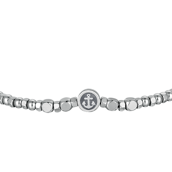 MAN'S BRACELET IN STEEL WITH ANCHOR ELEMENT Luca Barra