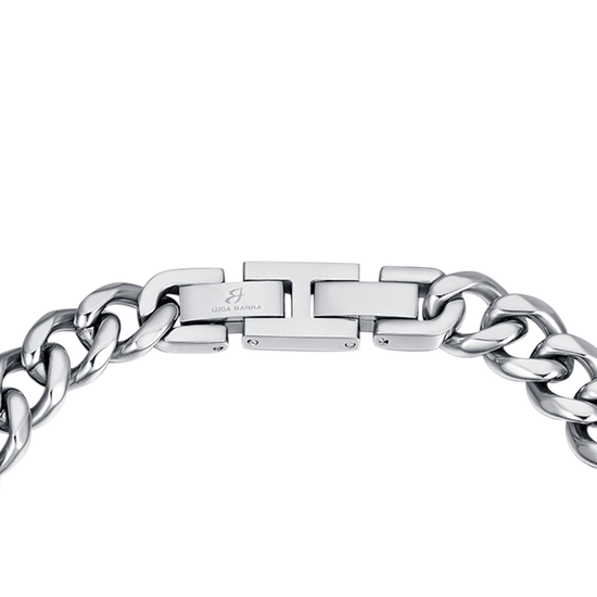 SILVER CHAIN LINK STEEL MEN'S BRACELET