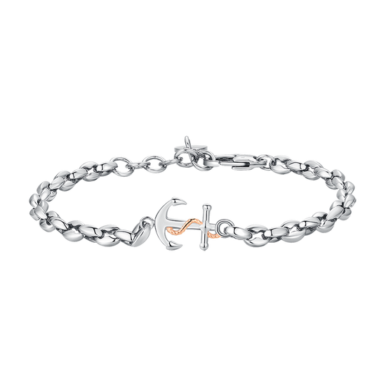 STEEL MEN'S BRACELET WITH ANCHOR