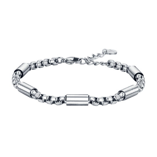 STEEL MEN'S BRACELET WITH STEEL ELEMENTS