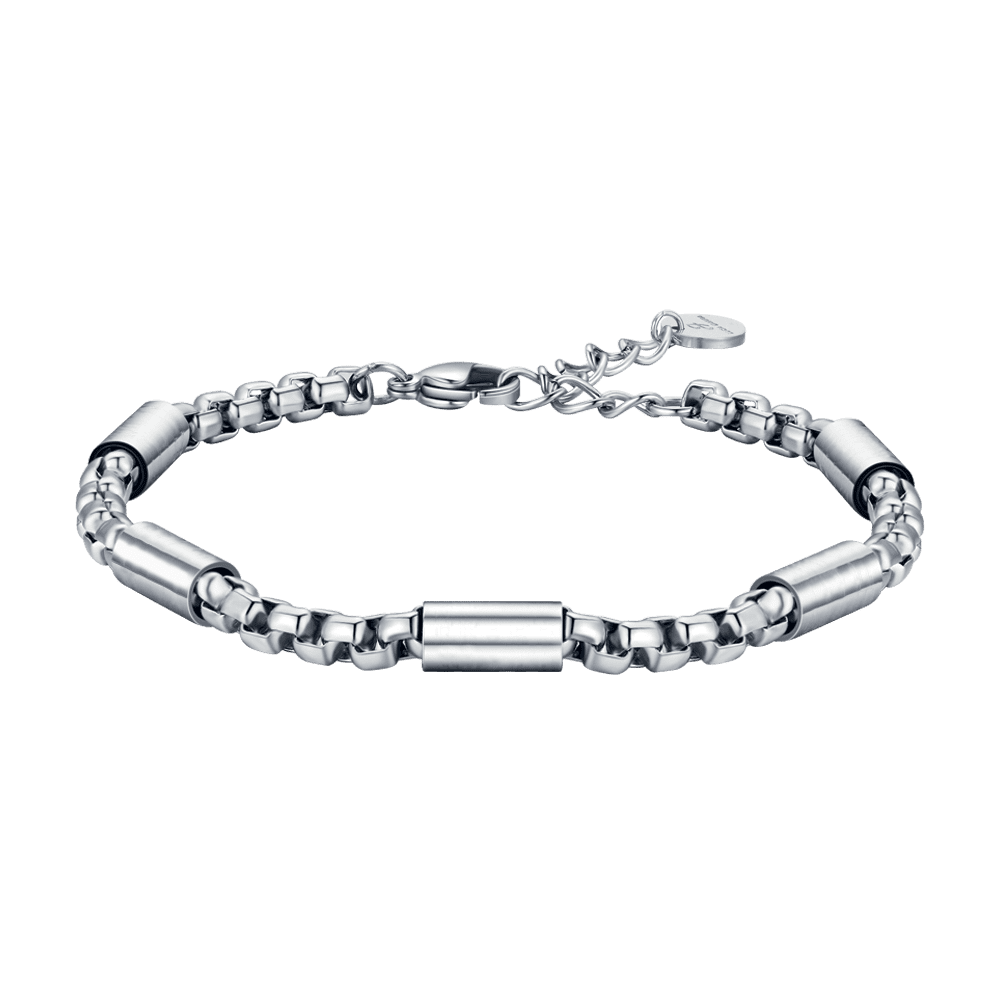 STEEL MEN'S BRACELET WITH STEEL ELEMENTS