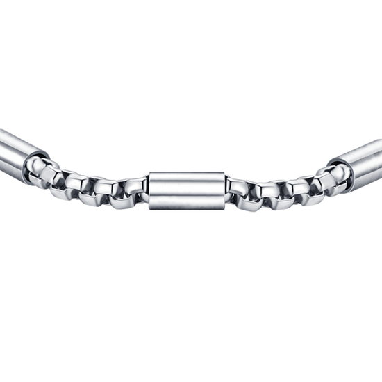 STEEL MEN'S BRACELET WITH STEEL ELEMENTS