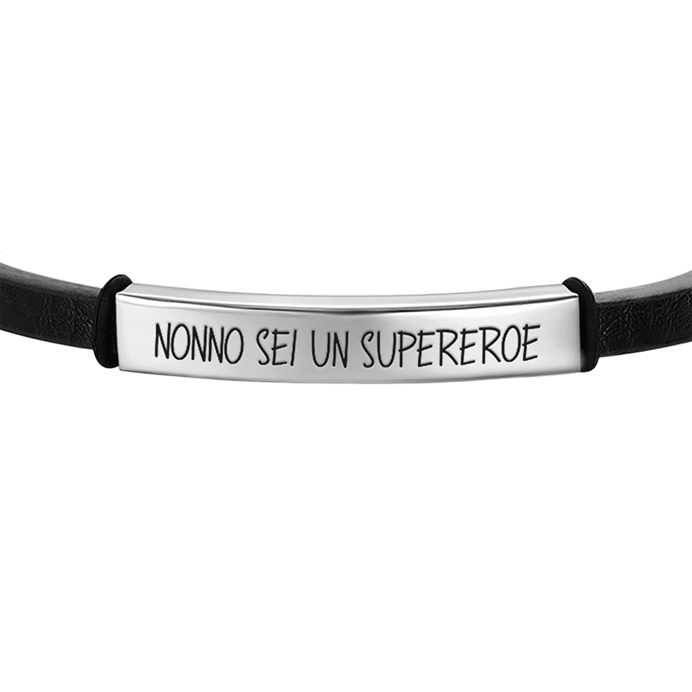 STEEL MEN'S BRACELET GRANDPA YOU ARE A SUPERHERO