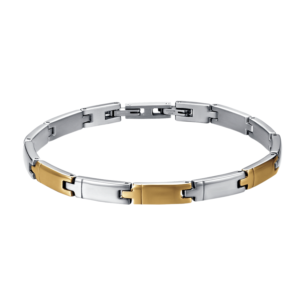 STEEL AND STEEL IP GOLD MEN'S BRACELET