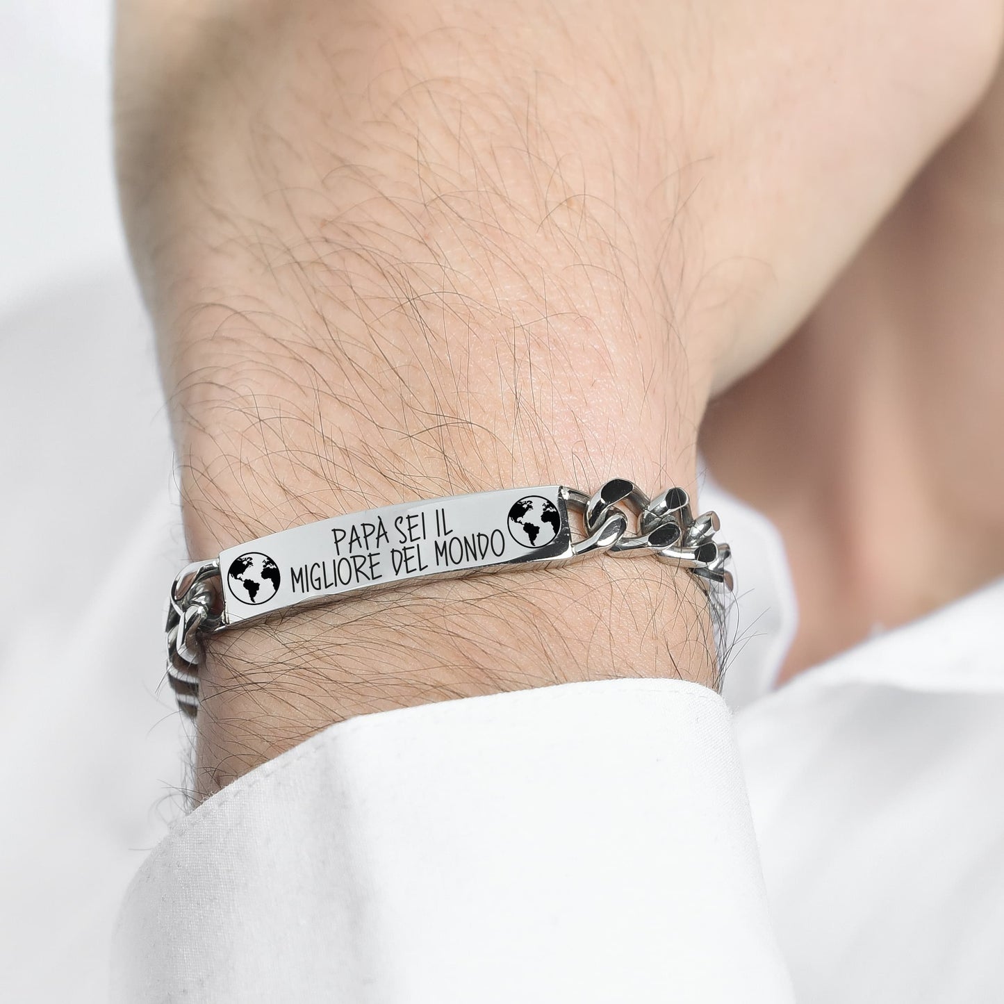 STEEL MEN'S BRACELET DAD YOU ARE THE BEST IN THE WORLD