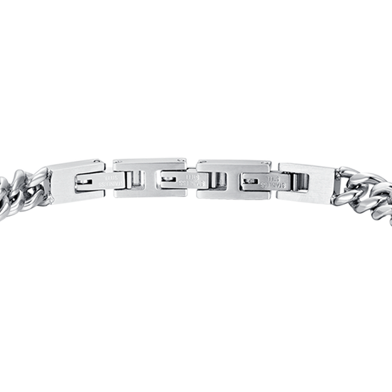 MEN'S STEEL BRACELET WITH ELEMENT WITH BLACK CRYSTALS Luca Barra