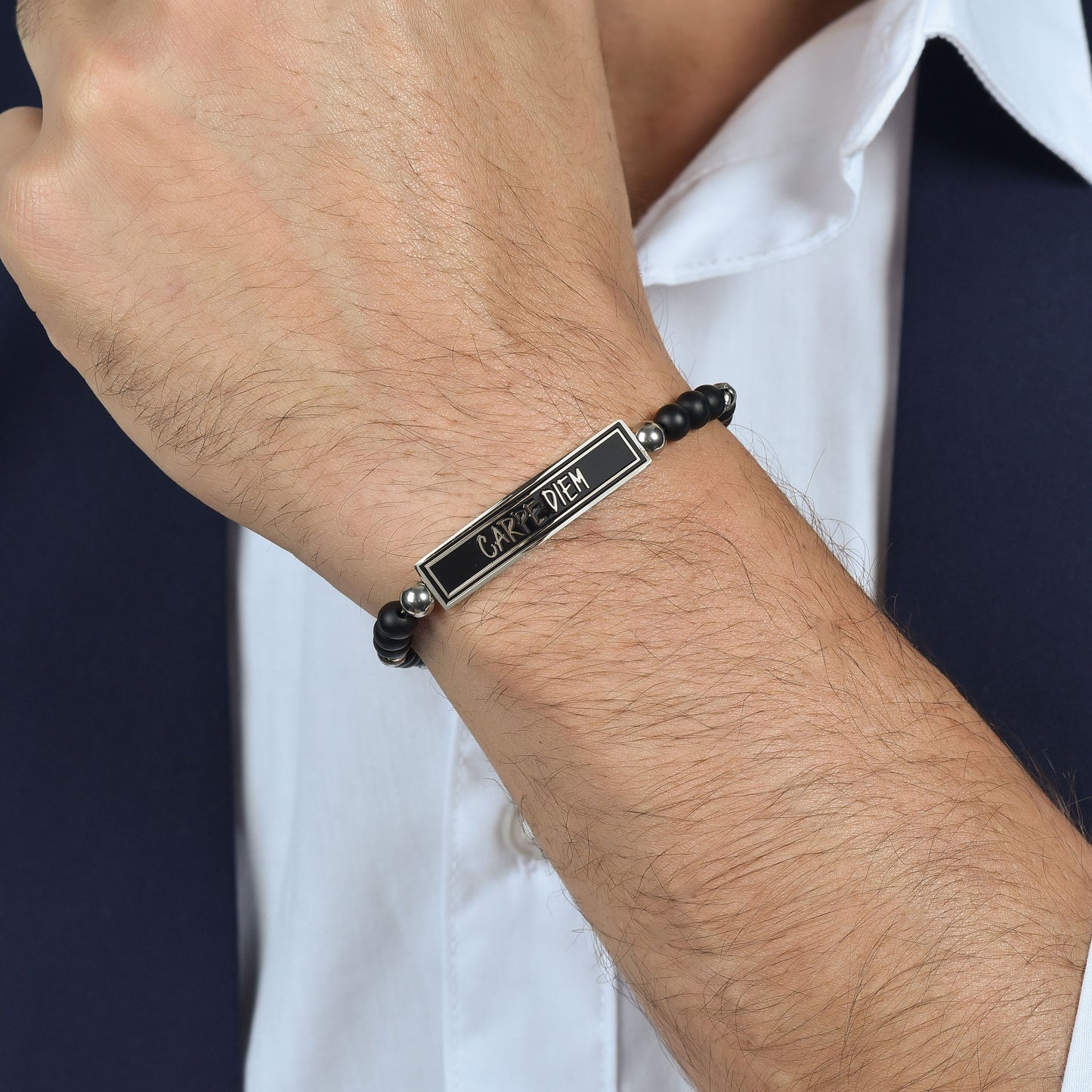 CARPE DIEM STEEL MEN'S BRACELET