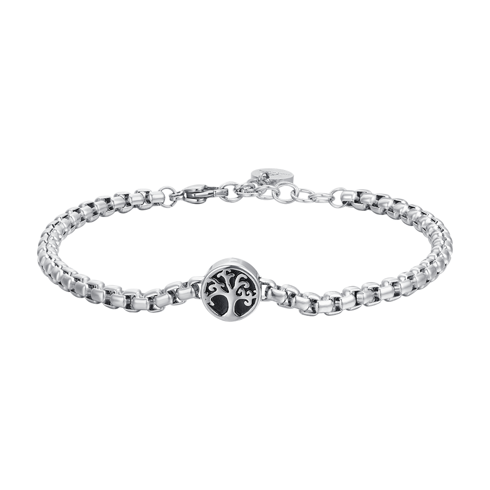 TREE OF LIFE STEEL MEN'S BRACELET