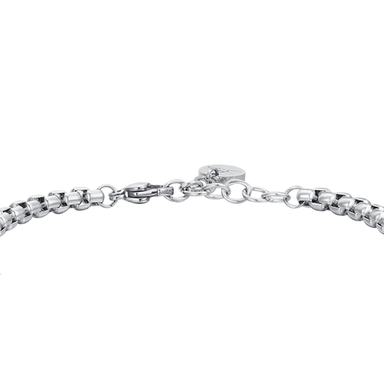 STEEL MEN'S BRACELET WITH LILY