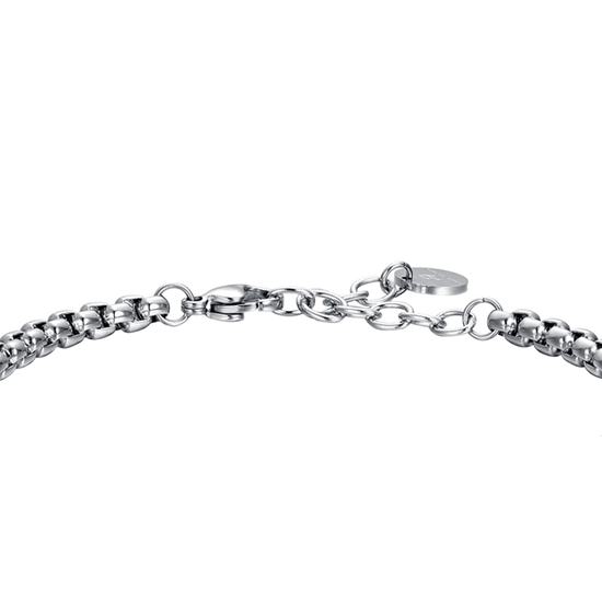 MAN'S BRACELET IN STEEL ANCHOR IP BLACK Luca Barra