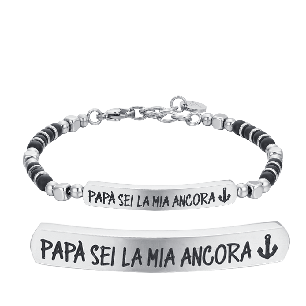 STEEL MEN'S BRACELET DADDY YOU ARE MY ANCHOR