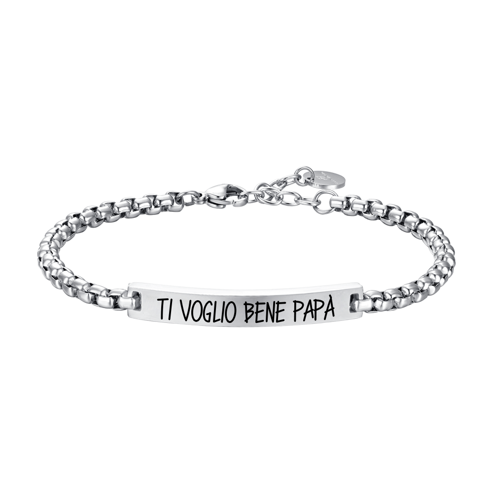 STEEL MEN'S BRACELET I LOVE YOU DAD