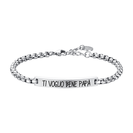 STEEL MEN'S BRACELET I LOVE YOU DAD