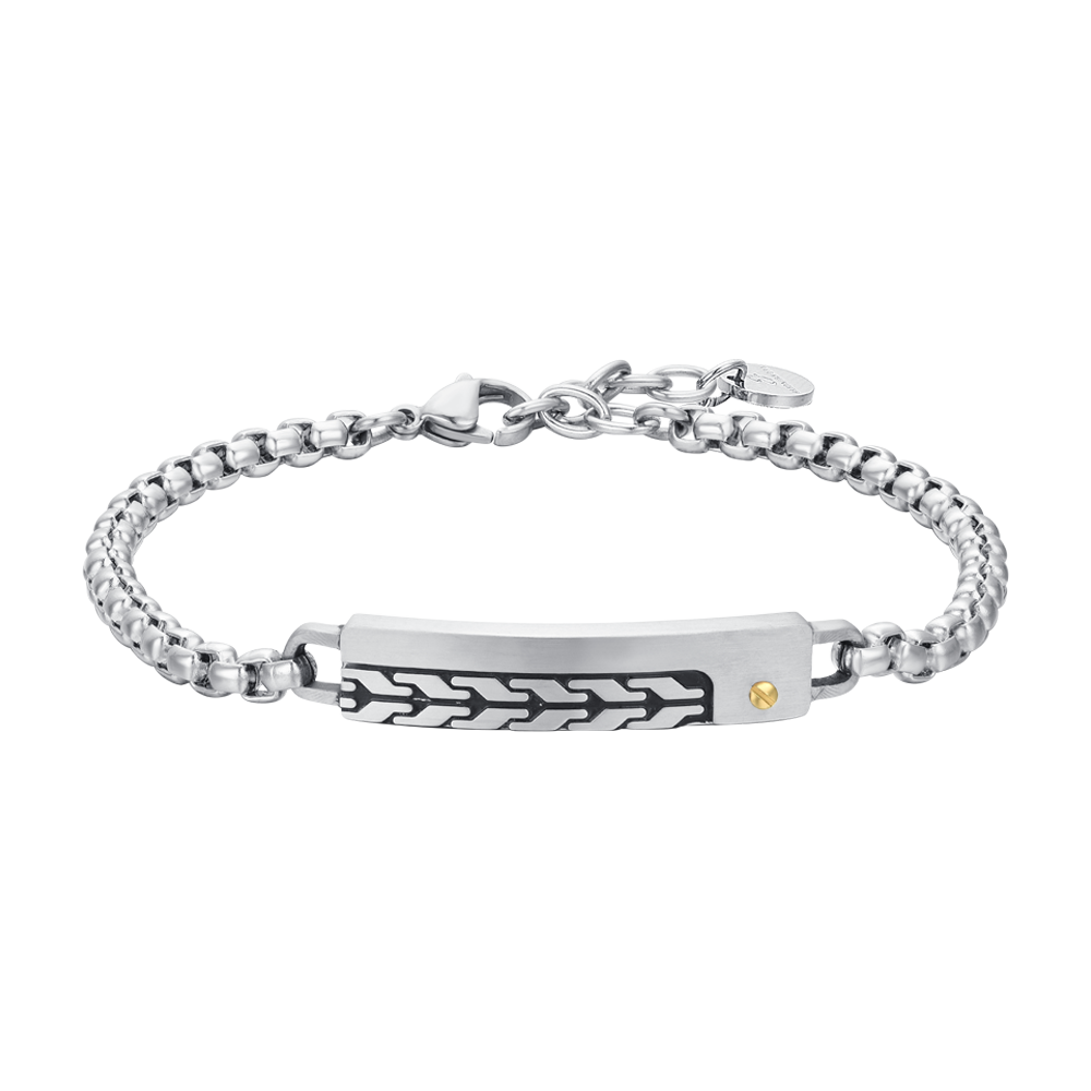 MEN'S STEEL BRACELET WITH ELEMENT Luca Barra