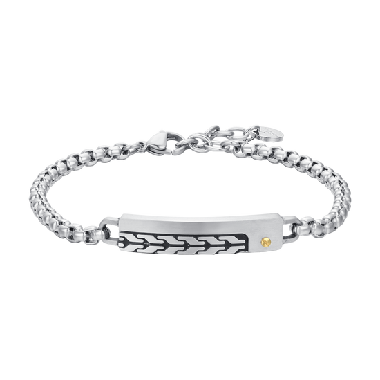 STEEL MEN'S BRACELET WITH ELEMENT