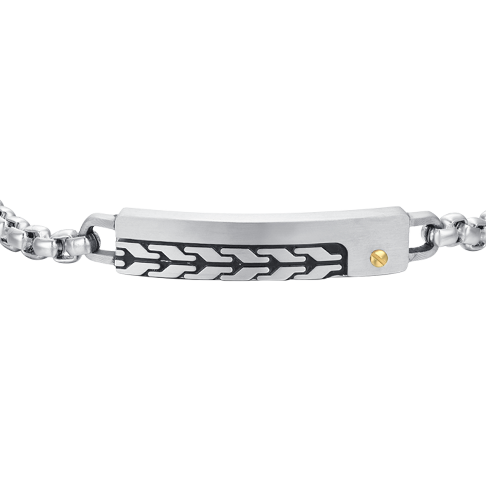 STEEL MEN'S BRACELET WITH ELEMENT