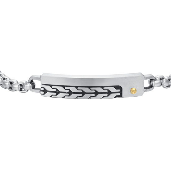 STEEL MEN'S BRACELET WITH ELEMENT