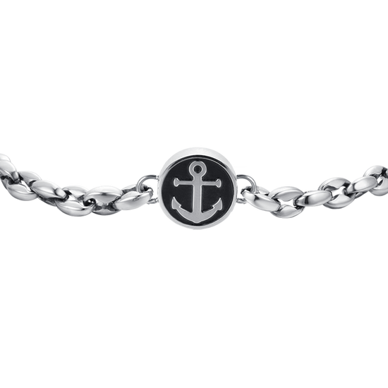 STEEL MEN'S BRACELET WITH ANCHOR