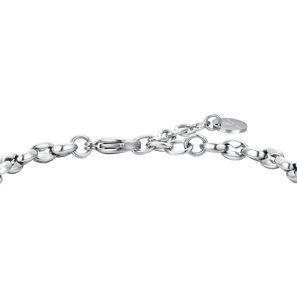 STEEL MEN'S BRACELET WITH RUDDER