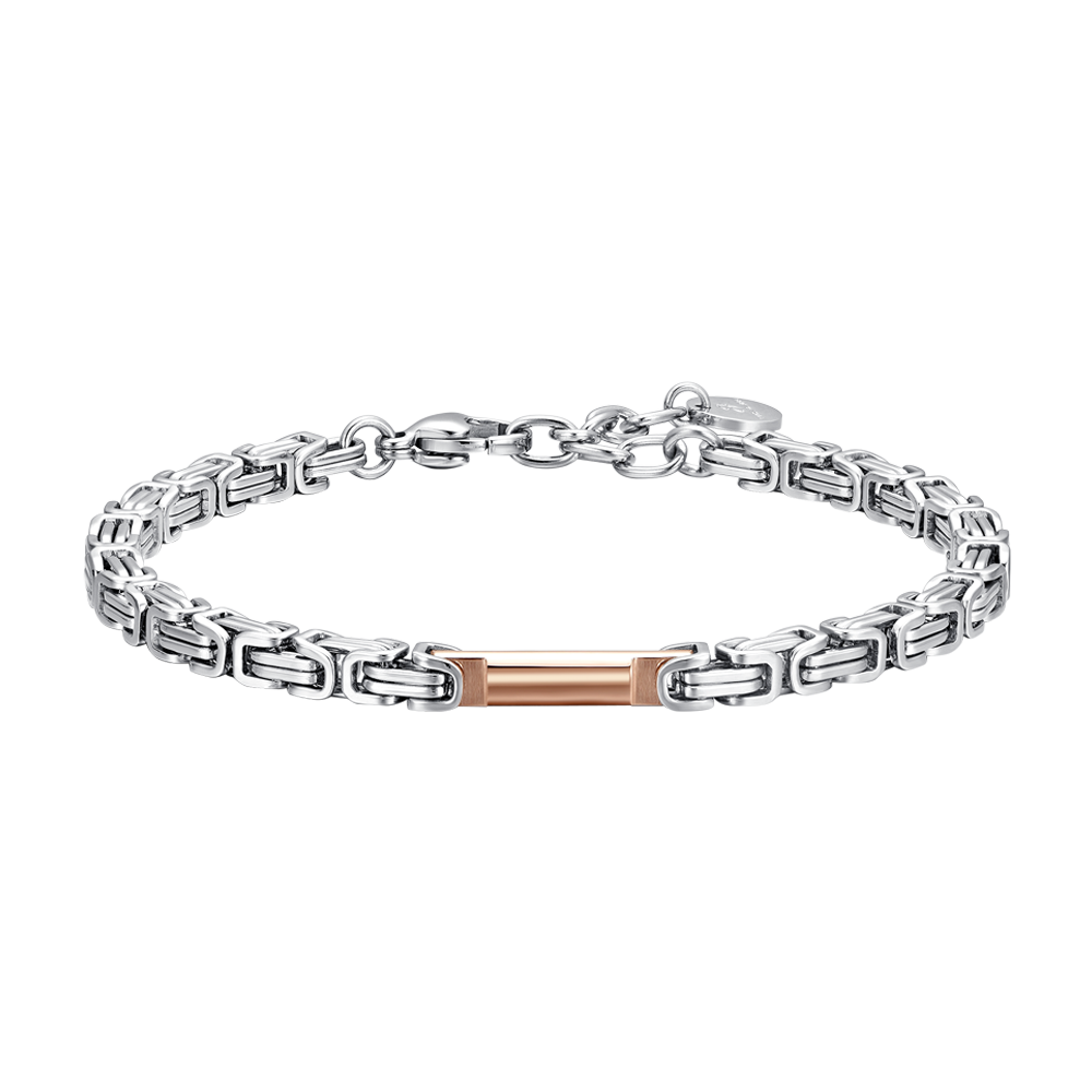 MEN'S STEEL IP ROSE ELEMENT BRACELET