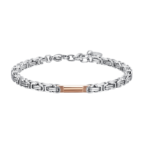 MEN'S STEEL IP ROSE ELEMENT BRACELET