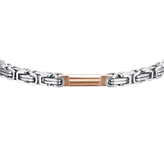 MEN'S STEEL IP ROSE ELEMENT BRACELET