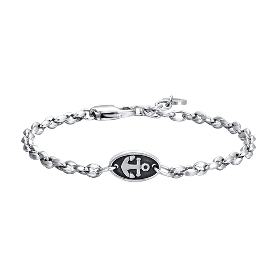 STEEL MEN'S BRACELET WITH ANCHOR