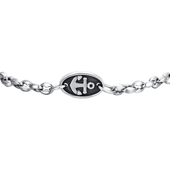 STEEL MEN'S BRACELET WITH ANCHOR