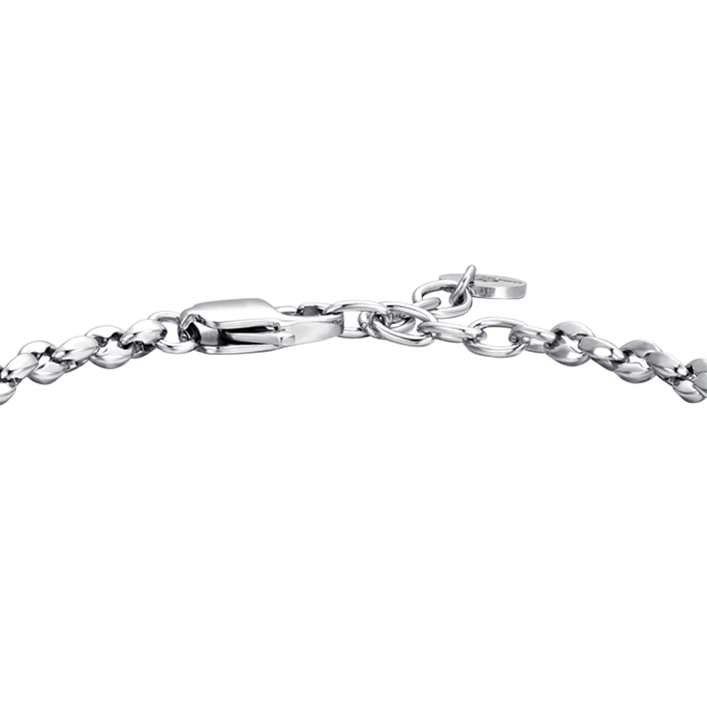 STEEL MEN'S BRACELET WITH ANCHOR