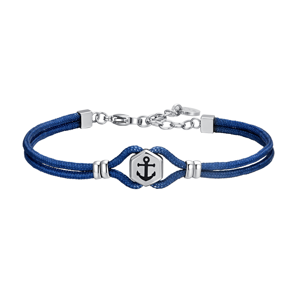 BLUE ROPE MAN BRACELET AND ANCHOR