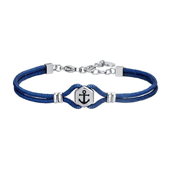 BLUE ROPE MAN BRACELET AND ANCHOR