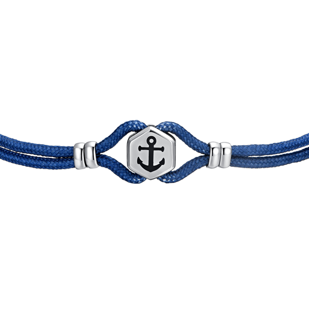 BLUE ROPE MAN BRACELET AND ANCHOR