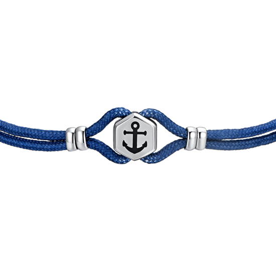 BLUE ROPE MAN BRACELET AND ANCHOR