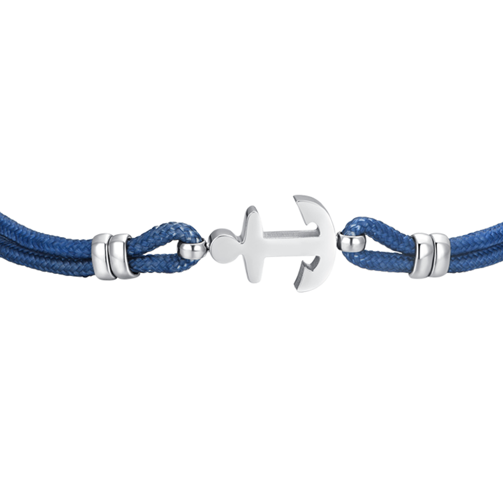 BLUE ROPE MAN BRACELET AND ANCHOR