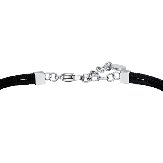 BLACK ROPE MEN'S BRACELET AND ANCHOR