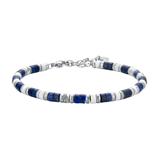 LAPIS STONES STEEL MEN'S BRACELET