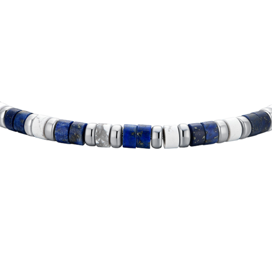 LAPIS STONES STEEL MEN'S BRACELET