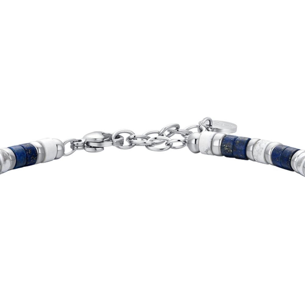 LAPIS STONES STEEL MEN'S BRACELET