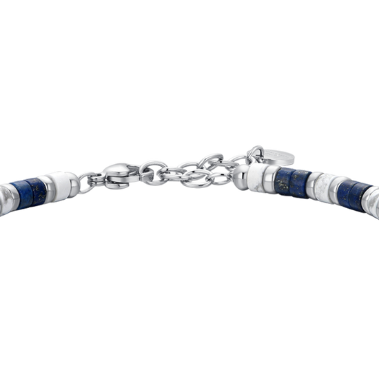 LAPIS STONES STEEL MEN'S BRACELET