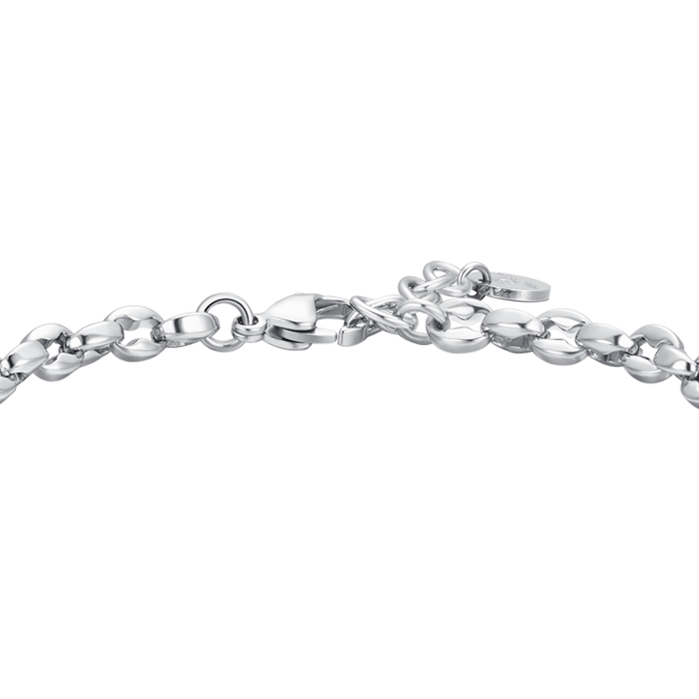 men's steel bracelet with cross Luca Barra