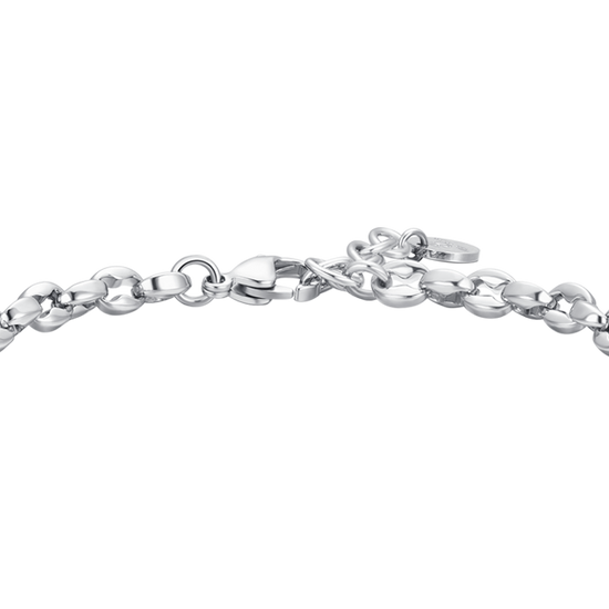 men's steel bracelet with cross Luca Barra