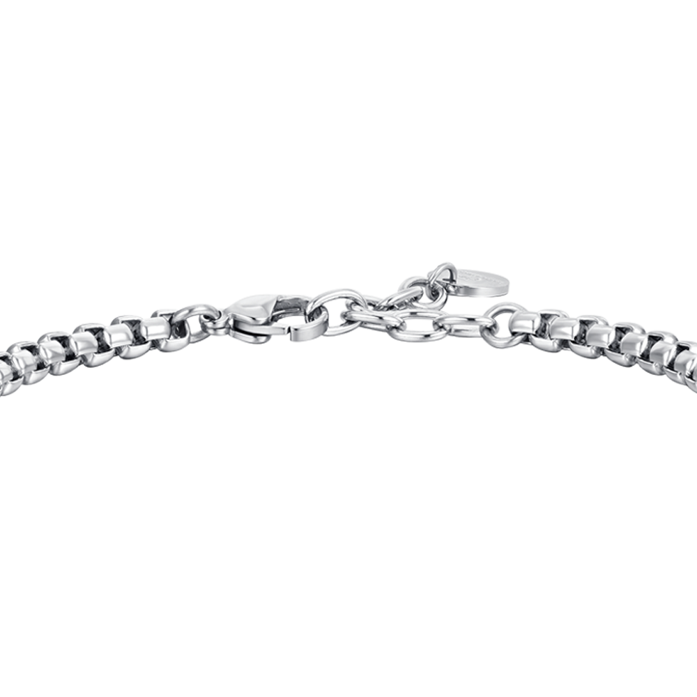 MEN'S BRACELET IN STEEL AND STEEL ELEMENTS IP GOLD Luca Barra